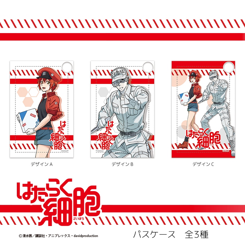 アニメ「はたらく細胞」赤血球たちがグッズ化、パスケースなど11