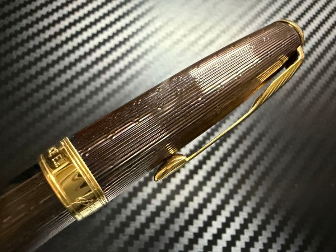 未使用に近い パーカー ソネット プレミアムチョコレート F 細字